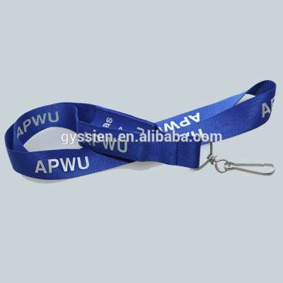 N04 woven promotional cheap custom silk printed lanyard keychain