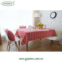 The best choice jacquard tablecloth fabric 100% cotton for Christmas holiday