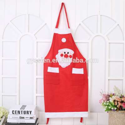 Factory Supply Popular Red Christmas Art Apron for Adults